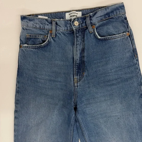 Reformation Blue Straight Leg Women's Jeans